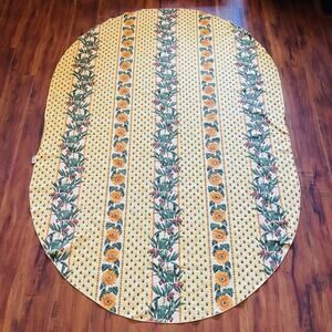 Vent du Sud Sunflowers Olives Tablecloth Oblong 55"x78" Yellow French Provincial